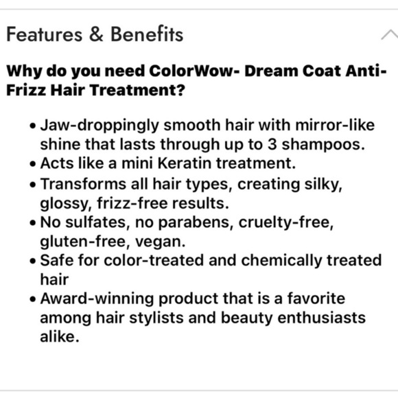 WOW Dream Coat Supernatural Spray - Color WOW 50 ml/ 1.7 fl oz - Picture 10 of 10